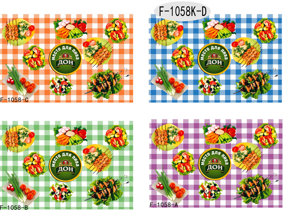 Table Cover - Printed Table Cover - Food、Animal、Plant Table Cover - F-1058