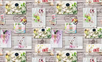 Table Cover - Printed Table Cover - Europe Design Table Cover - BS-N8237A