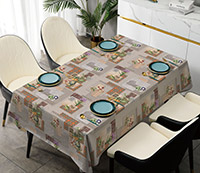 Table Cover - Printed Table Cover - Europe Design Table Cover - BS-N8286