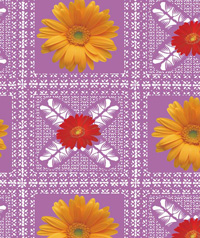 Table Cover - Printed Table Cover - Flowers Series Table Cover - F-1034