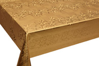 Table Cover - Gold Or Silver Table Cover - Emboss With Spunlace Backing Table Cover - F5003